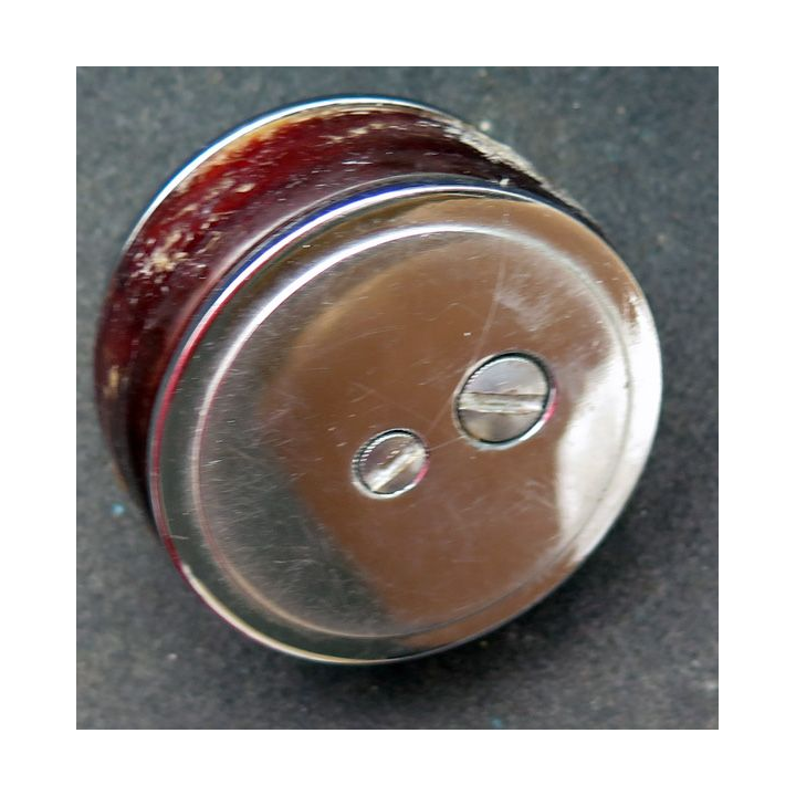 BRIQUET : briquet de table en acier recouvert de plastique