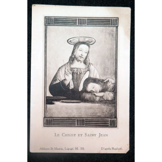 IMAGE PIEUSE : Le Christ et Saint Jean