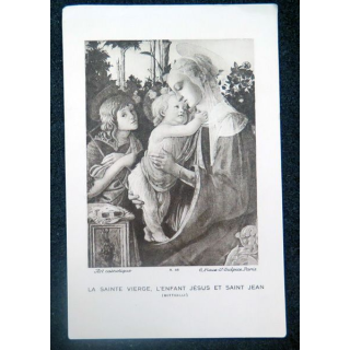 IMAGE PIEUSE : La Sainte Vierge, l'Enfant Jésus et Saint Jean