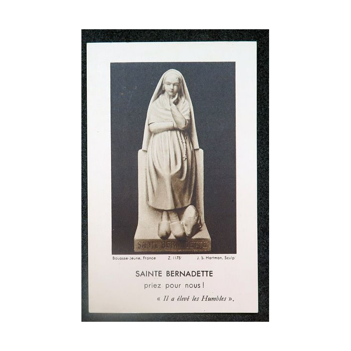 IMAGE PIEUSE : Sainte Bernadette