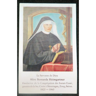 IMAGE PIEUSE : Mère Barnarda Heimgartner
