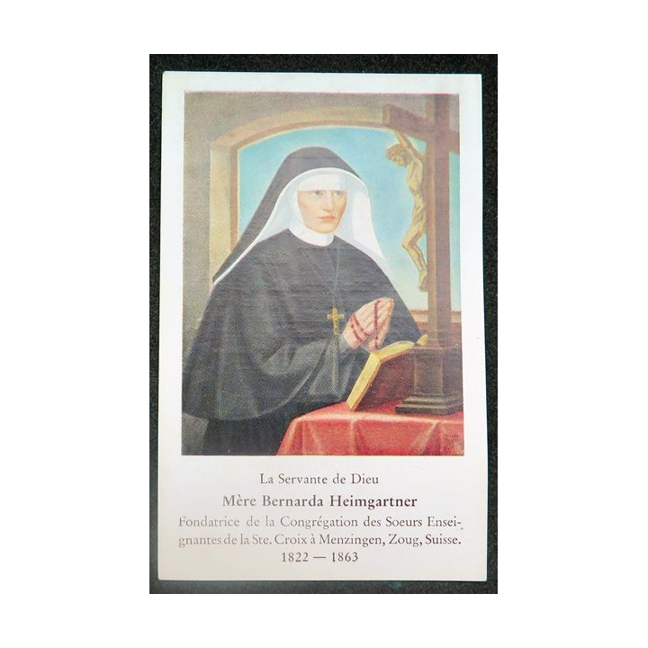 IMAGE PIEUSE : Mère Barnarda Heimgartner