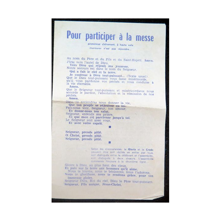 IMAGE PIEUSE : Livret pour participer à la messe