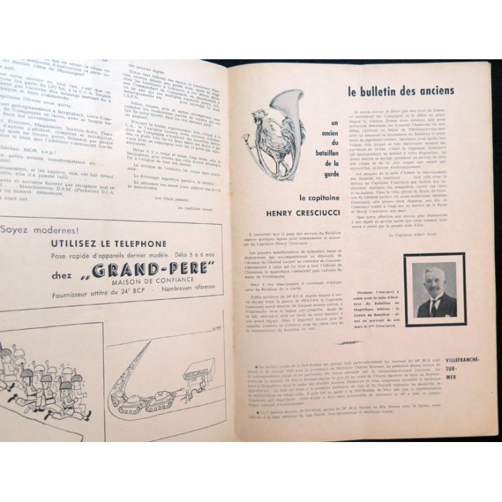 Notre Horizon : Organe de liaison du 24° BCP et de ses anciens n° 64 Pâques 1956