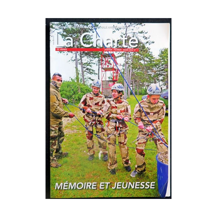 LA CHARTE N°1 janvier - février 2022 mémoire et Jeunesse 