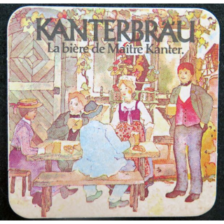 DESSOUS DE VERRE A BIÈRE Kanterbräu bière de Maître Kanter 9,3 x 9,3 cm