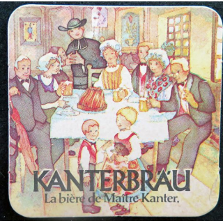 DESSOUS DE VERRE A BIÈRE Kanterbräu bière de Maître Kanter 9,3 x 9,3 cm