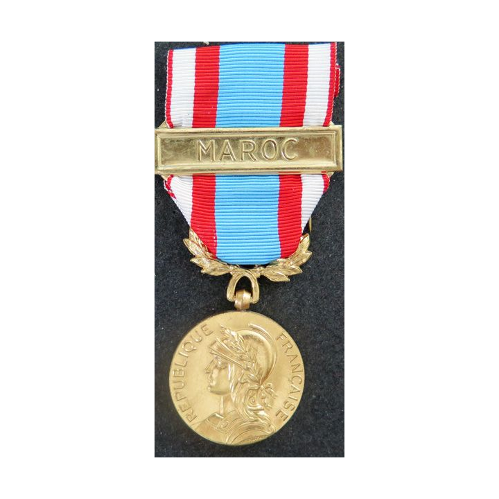 FRANCE : médaille commémorative des opérations de sécurité et de maintien de l'ordre au maroc