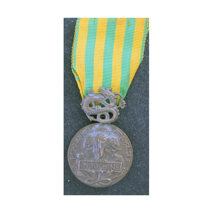 France : médaille commémorative d'Indochine en bronze mat