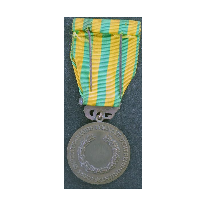 France : médaille commémorative d'Indochine en bronze mat