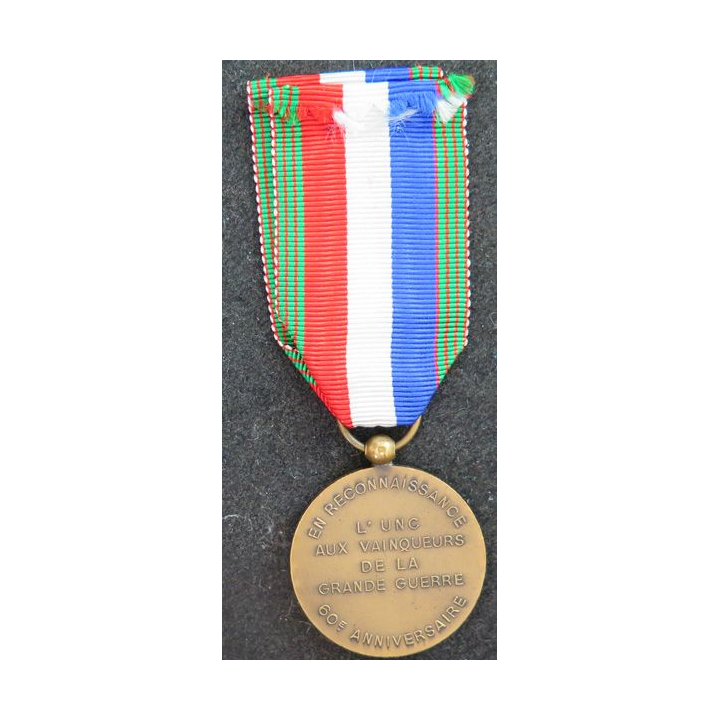 FRANCE : médaille bronze de l'UNC Union nationale des combattants 60° anniversaire