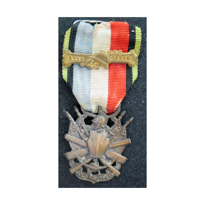 FRANCE : médaille de la société des vétérans de l'Armée de Terre "oublier jamais" 1870-1871 des revanchards bronze