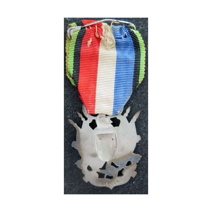 FRANCE : médaille de la société des vétérans de l'Armée de Terre "oublier jamais" 1870-1871 des revanchards bronze