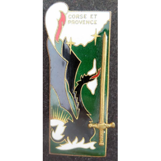 PROMOTION ESM SAINT CYR :  Corse et Provence Drago émail 25 juillet 1965