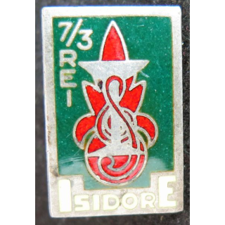 3° REI : 3° régiment étranger d'infanterie  ISIDORE 7° compagnie Drago vert foncé en émail 25 mm