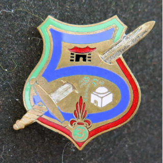 3° REI : 5° compafgnie du 2° bataillon du 3° régiment étranger d'Infanterie Drago émail Indo