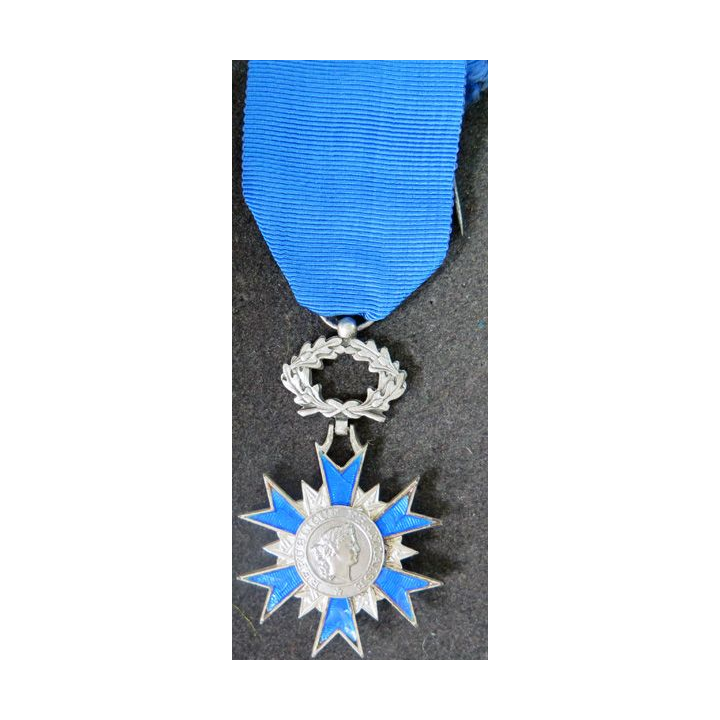 FRANCE : médaille de chevalier de l'Ordre National du Mérite en bronze argenté