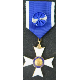 BRESIL : médaille et diplôme attribué de la Croix d'officier de l'ordre de Rio Branco en écrin