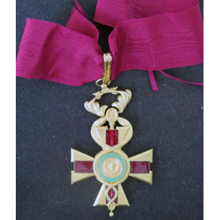 COTE D'IVOIRE : médaille de la croix de commandeur de l'Ordre de la santé publique ivoirien avec son diplôme attribué