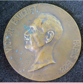 Médaille en bronze de Victor Pauchet Paris 1928 premier au Concours internat de Paris 1898
