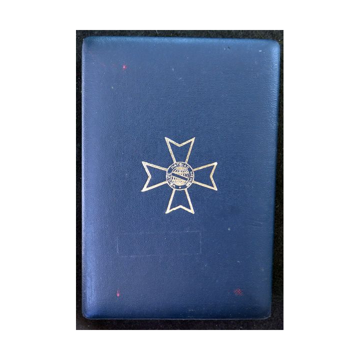 BRESIL : médaille et diplôme attribué de la Croix d'officier de l'ordre de Rio Branco en écrin