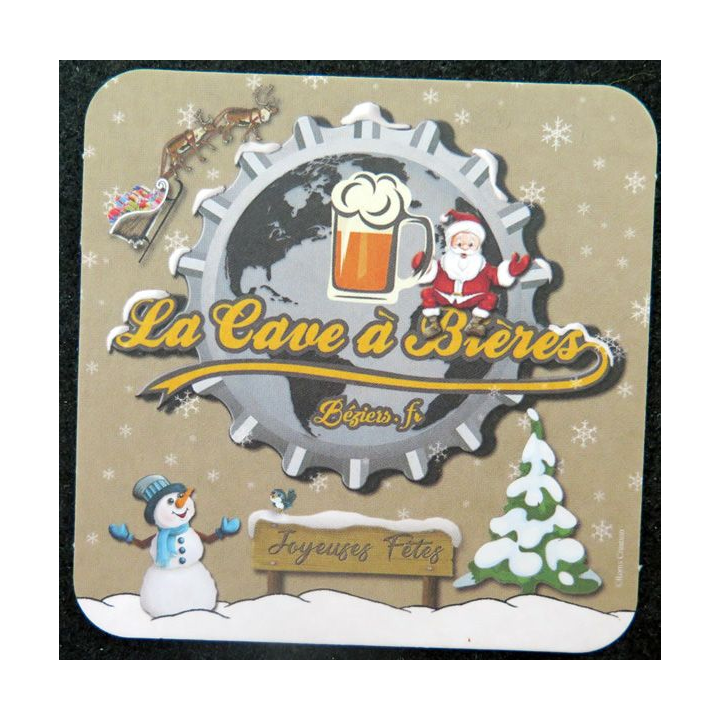 DESSOUS DE VERRE A BIÈRE La cave à Bières Béziers Joyeuses fêtes