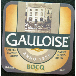 DESSOUS DE VERRE A BIÈRE Gauloise Bocq anno 1858