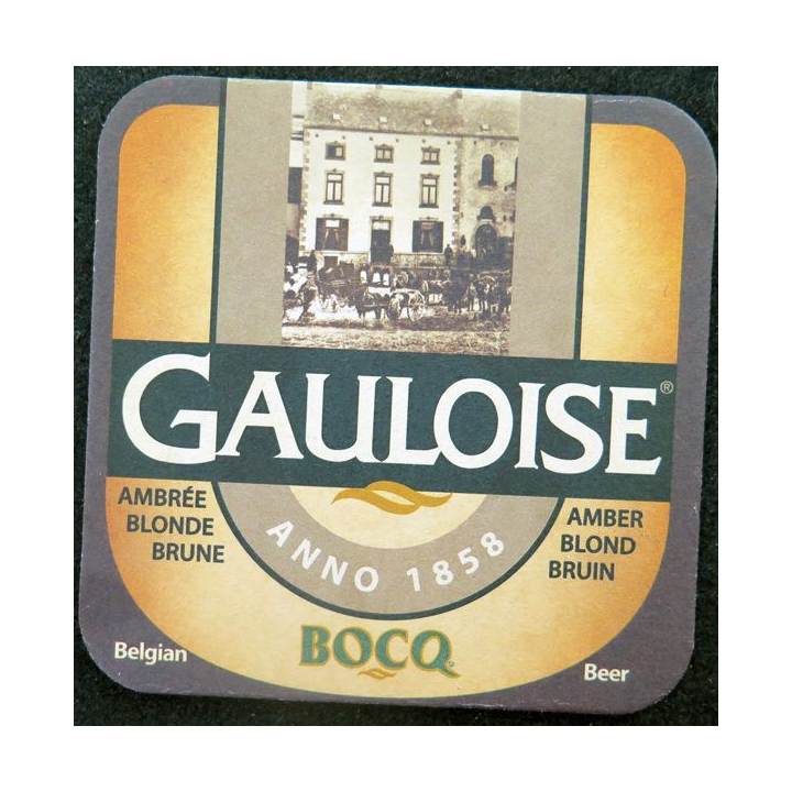 DESSOUS DE VERRE A BIÈRE Gauloise Bocq anno 1858