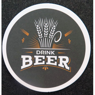 DESSOUS DE VERRE A BIÈRE Drink Beer diamètre 9 cm