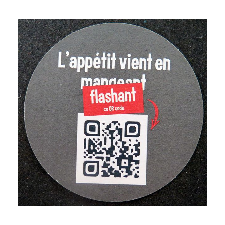 DESSOUS DE VERRE A BIÈRE des 3 brasseurs Bière salade diamètre 9 cm