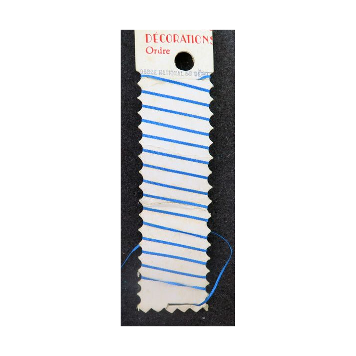 FRANCE :Ruban de boutonnière de l'ONM Ordre national du mérite longueur 80 cm