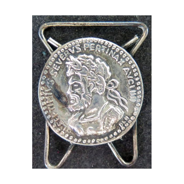 Pièce de Septimus severus pertinasx avci IIII soudée sur trombone
