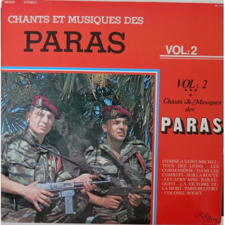 DISQUE 33 TOURS : Chants et Musiques des Paras volume 2 