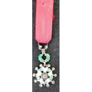 FRANCE : médaille en réduction de chevalier de l'ordre de la légion d'honneur 5° république