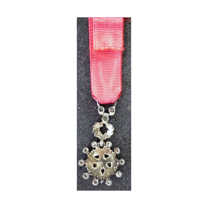 FRANCE : médaille en réduction de chevalier de l'ordre de la légion d'honneur 5° république