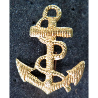 Insigne métal d'ancre des troupes de marine pour calot