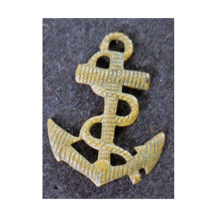 Insigne métal d'ancre des troupes de marine pour calot