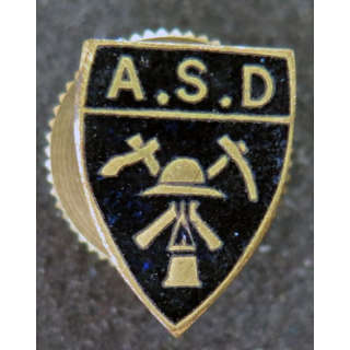 Vieil Insigne de boutonnière de l'ASD en émail