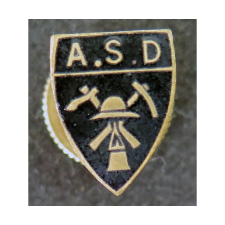 Vieil Insigne de boutonnière de l'ASD en émail
