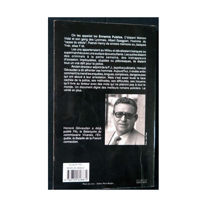 Ennemis publics de Honoré Gévaudan aux Editions JC Lattès
