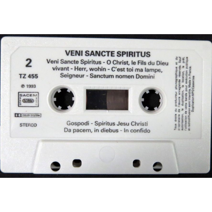 Cassette audio : Veni Sancte Spiritus, éditions Taizé