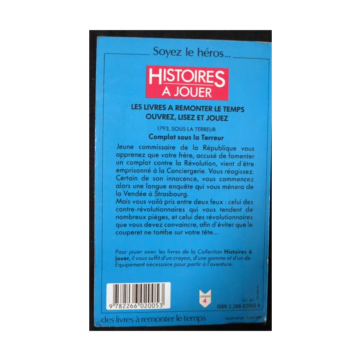 Histoires à jouer : Complot sous la terreur de Evelyne Bacon & Dominique Dupuis aux Editions Presses Pocket