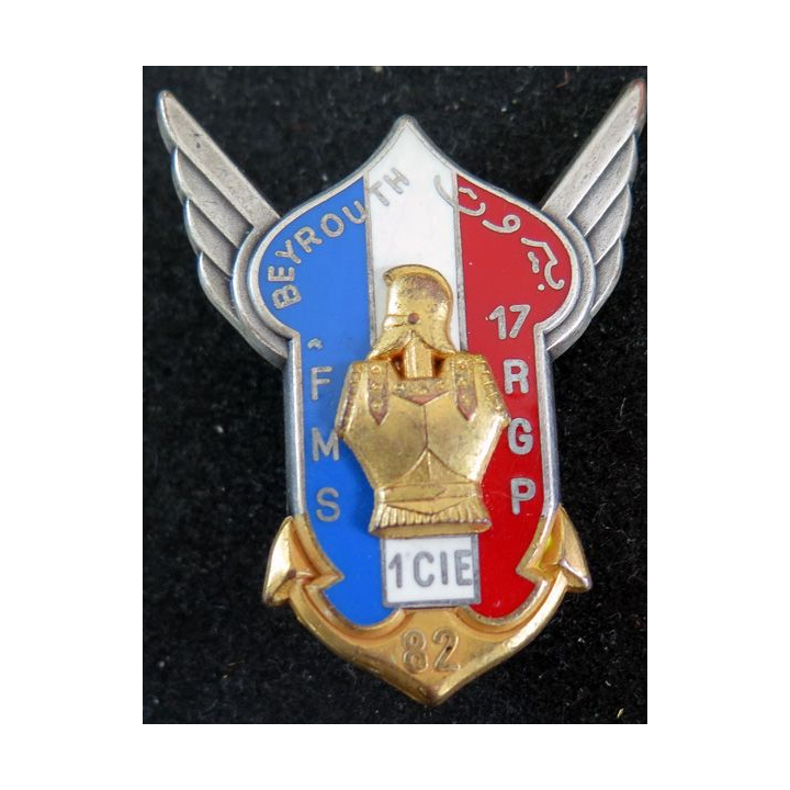 17° RGP : 1° Cie du 17° régiment du génie parachutiste Beyrouth 1982 Fraisse n° 18