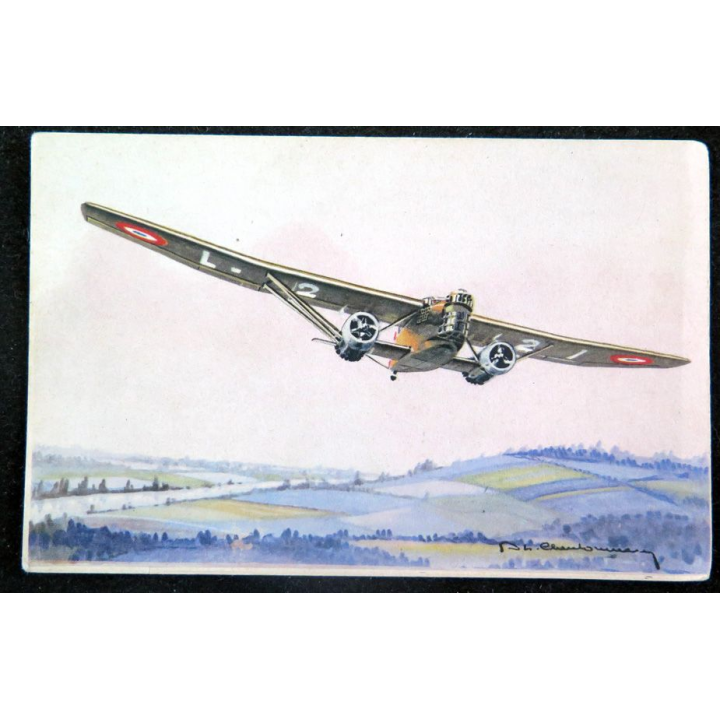 Carte postale dessin  de FARMAN 222 avions de Guerre 39-45 EAEC PARIS