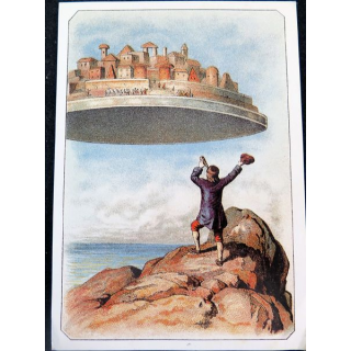 Carte postale de Jonathan Swift, Guilliver Reisen avec timbre du sabot de Vénus