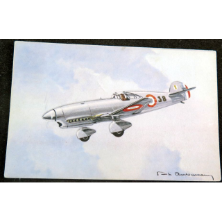 Carte postale dessin de AMIOT 143 avions de Guerre 39-45 EAEC PARIS