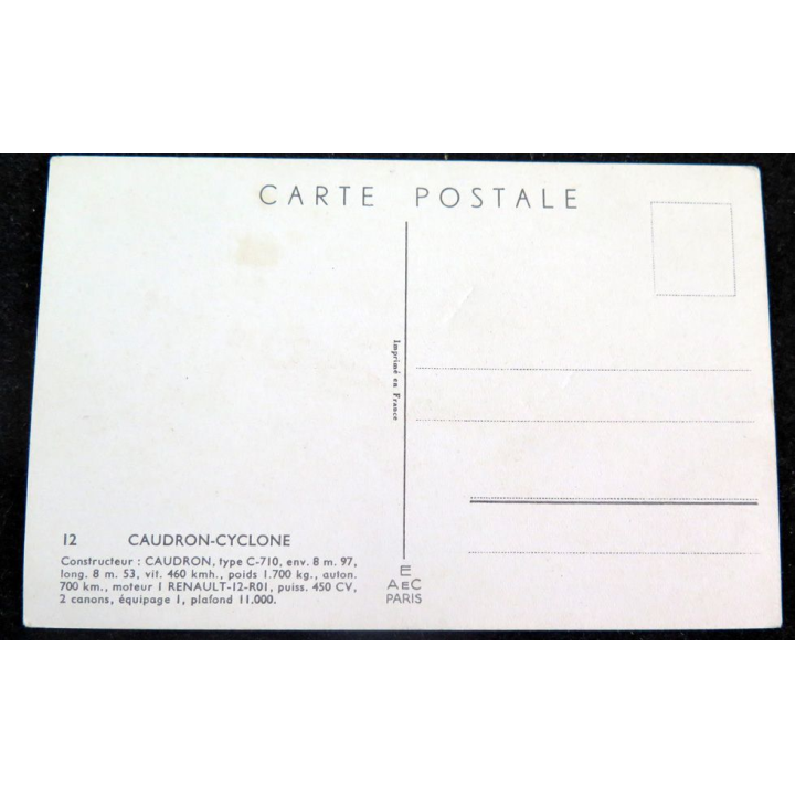 Carte postale dessin de AMIOT 143 avions de Guerre 39-45 EAEC PARIS