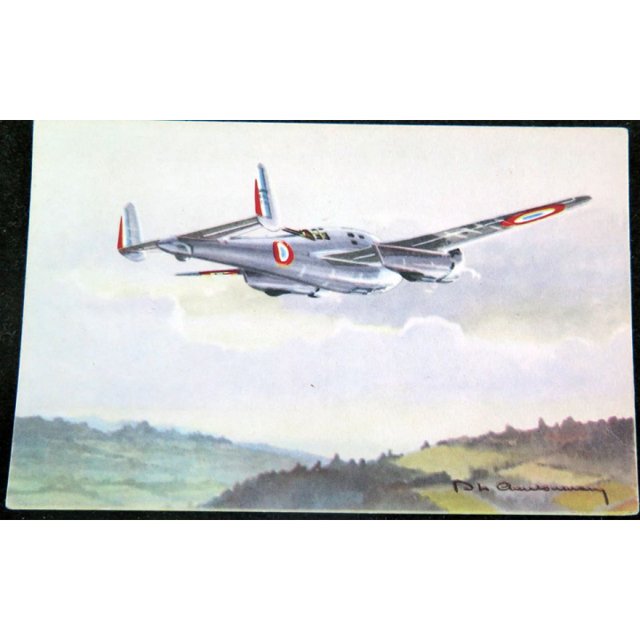 Carte postale dessin de BREGUET 691 avions de Guerre 39-45 EAEC PARIS