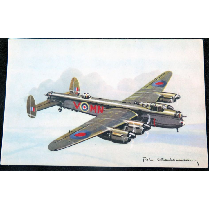 Carte postale dessin de LANCASTER avions de Guerre 39-45 EAEC PARIS