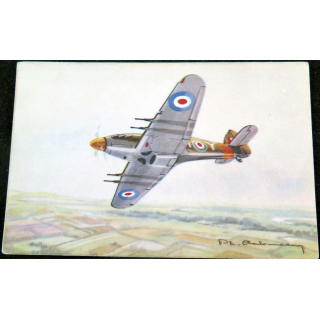 Carte postale dessin de HURRICANE avions de Guerre 39-45 EAEC PARIS